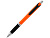 Однотонная шариковая ручка Turbo с резиновой накладкой, оранжевый