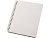 Блокнот Bianco формата A5 на гребне, белый