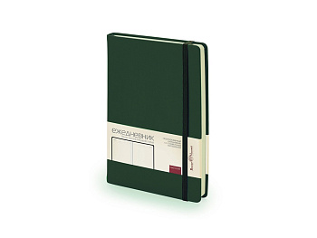 Ежедневник А5 недатированный Megapolis Velvet, темно-зеленый