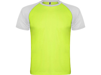 Спортивная футболка Indianapolis детская, неоновый зеленый/белый