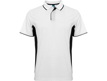 Рубашка поло Montmelo мужская с длинным рукавом, белый/черный