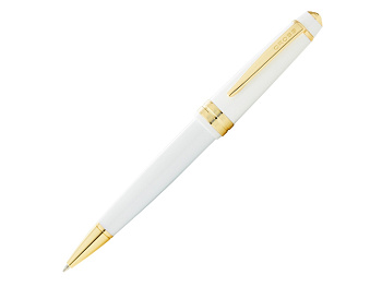 Шариковая ручка Cross Bailey Light Polished White Resin and Gold Tone