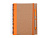 Блокнот А5+ ALANI с шариковой ручкой, крафтовый/оранжевый