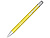 Кнопочная шариковая ручка Moneta из анодированного алюминия, синие чернила, желтый