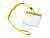 Ланъярд с карабином и бейджем POMEL, желтый
