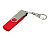 Флешка с  поворотным механизмом, c дополнительным разъемом Micro USB, 32 Гб, красный
