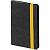 Ежедневник Velours, недатированный, черный с желтым