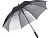 Зонт-трость 1159 Double face полуавтомат, черный/серебристый