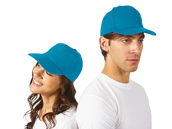 Бейсболка Memphis 5-ти панельная, ярко-голубой