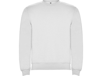 Свитшот с начесом Clasica унисекс, белый